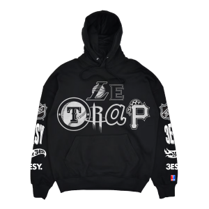 HOODIE LE TRAP BLACK WHITE